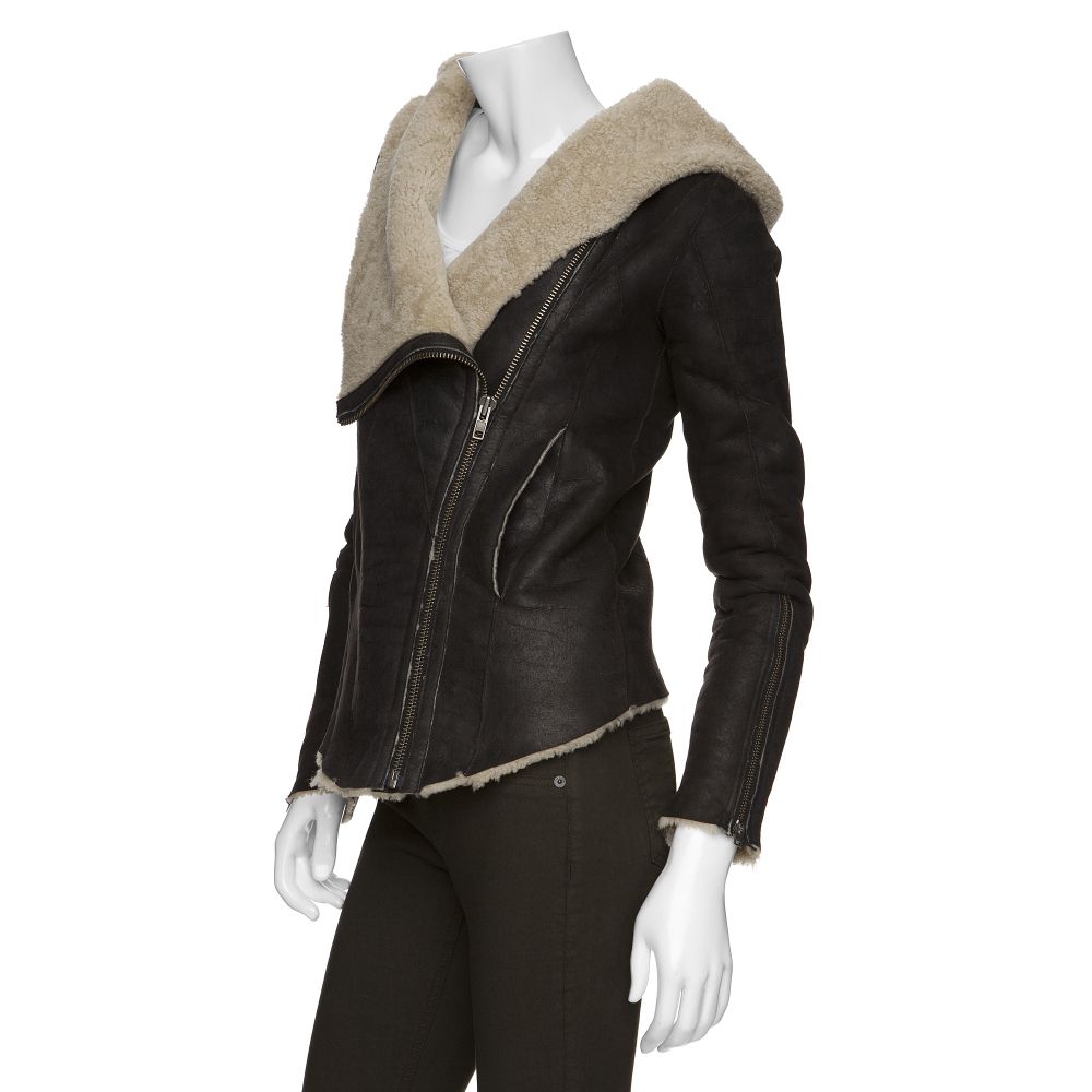 helmut lang shearling jacket