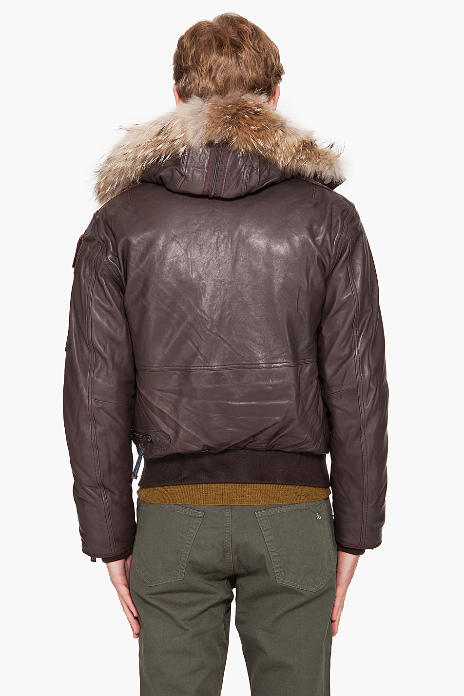 parajumpers distressed leather