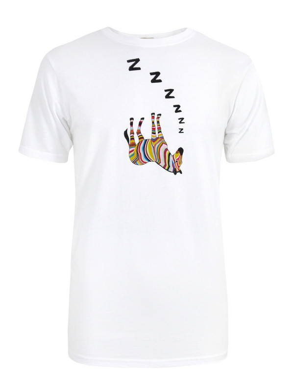 Paul Smith 284a- Sleeping Zebra White T-shirt for Men | Lyst UK