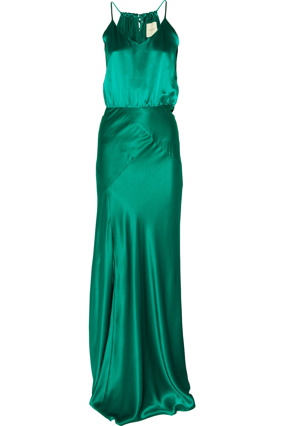 Mason by michelle mason Silk-charmeuse Gown in Green (emerald) | Lyst