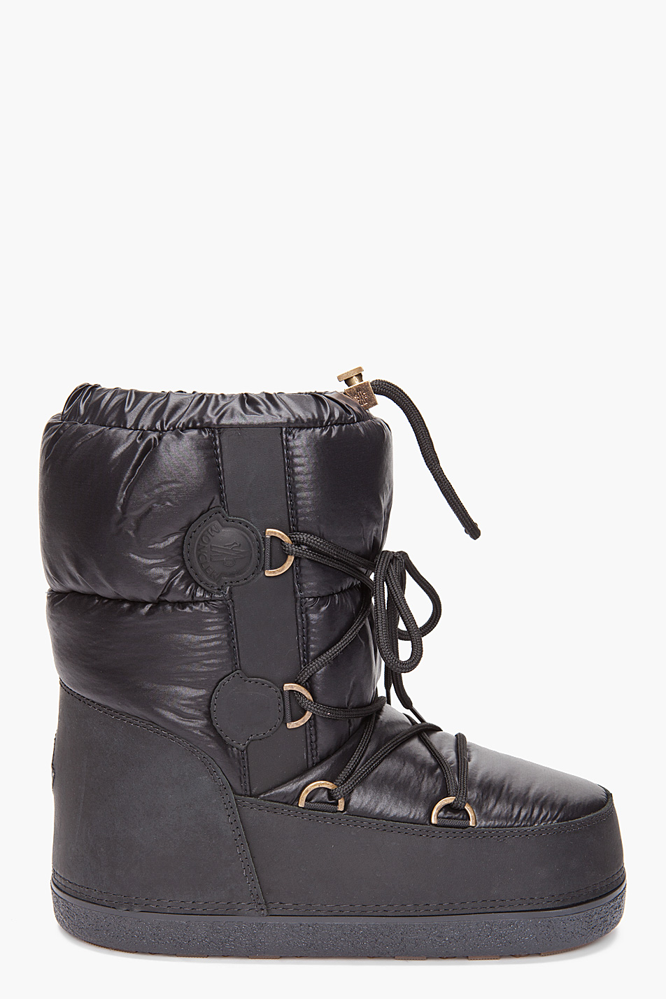 Moncler Moon Boots in Black for Men - Lyst