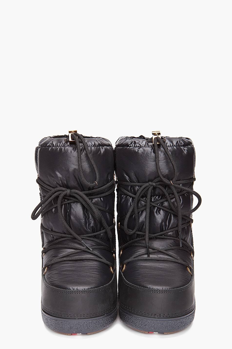 precocious a little disaster Moncler Moon Boots in Black for Men | Lyst