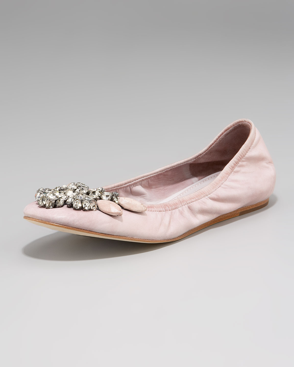 Lyst - Vera wang lavender Lexi Jeweled Ballerina Flat in Pink