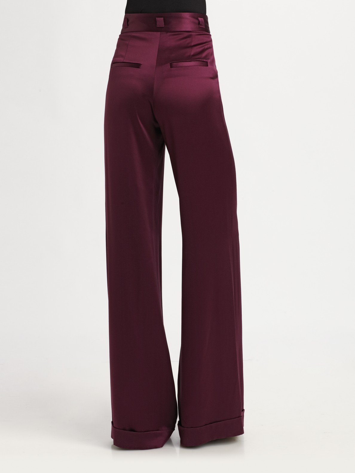 alice and olivia purple pants