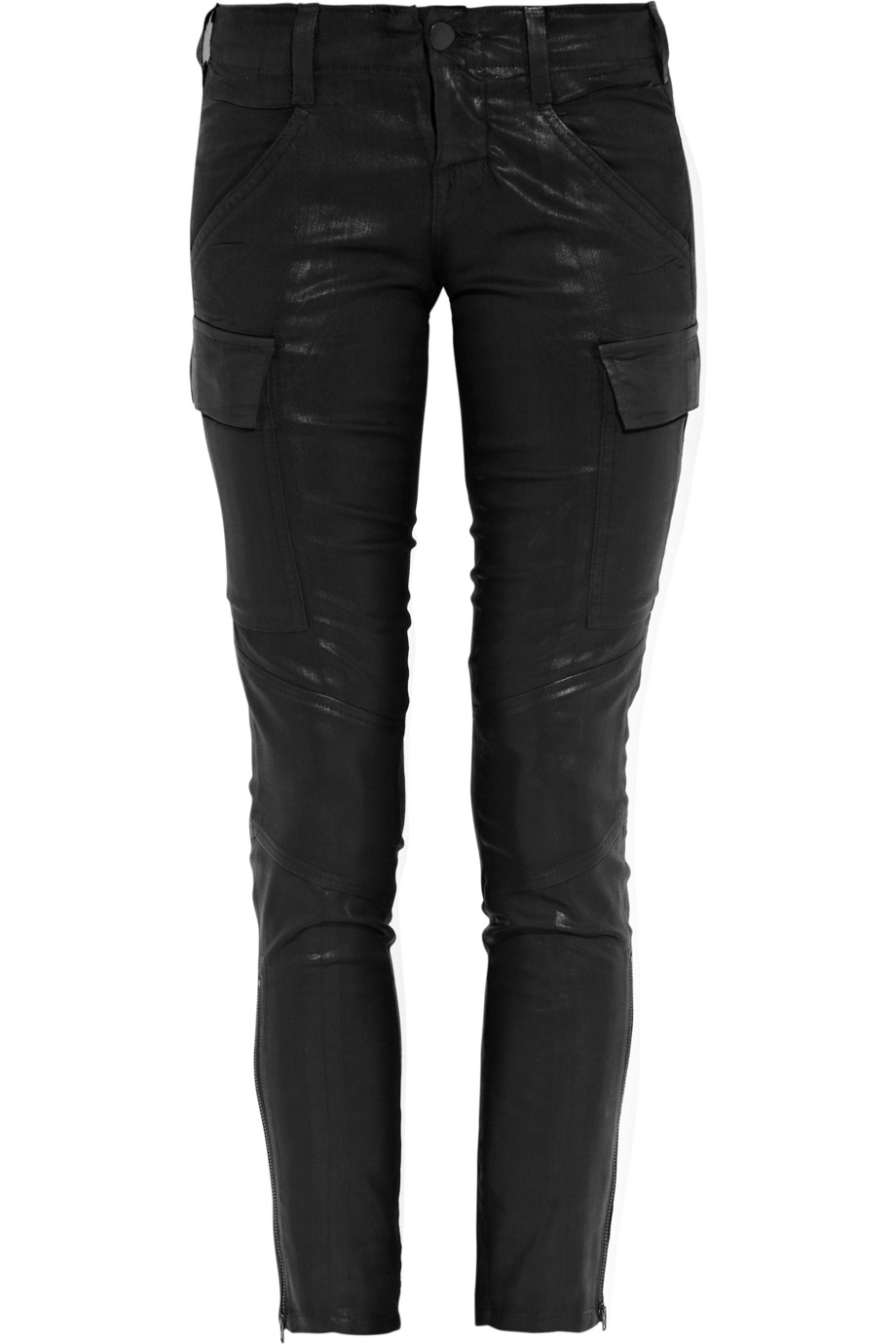 skinny black cargo pants womens