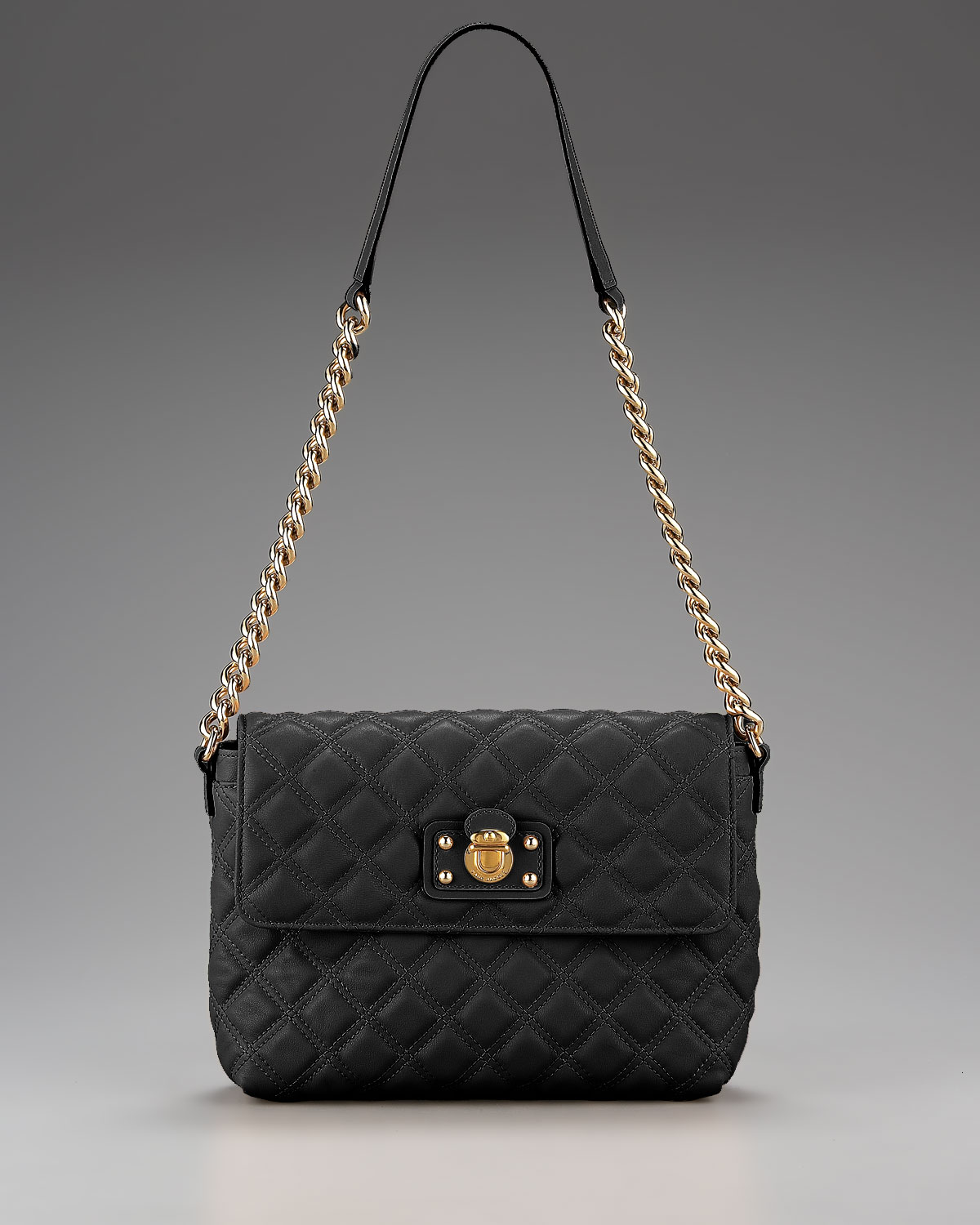 Marc Jacobs The Single Quilted Bag, Large in Black | Lyst