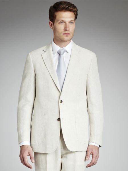 John Lewis Men Organic Linen Suit Jacket Natural in Beige for Men ...