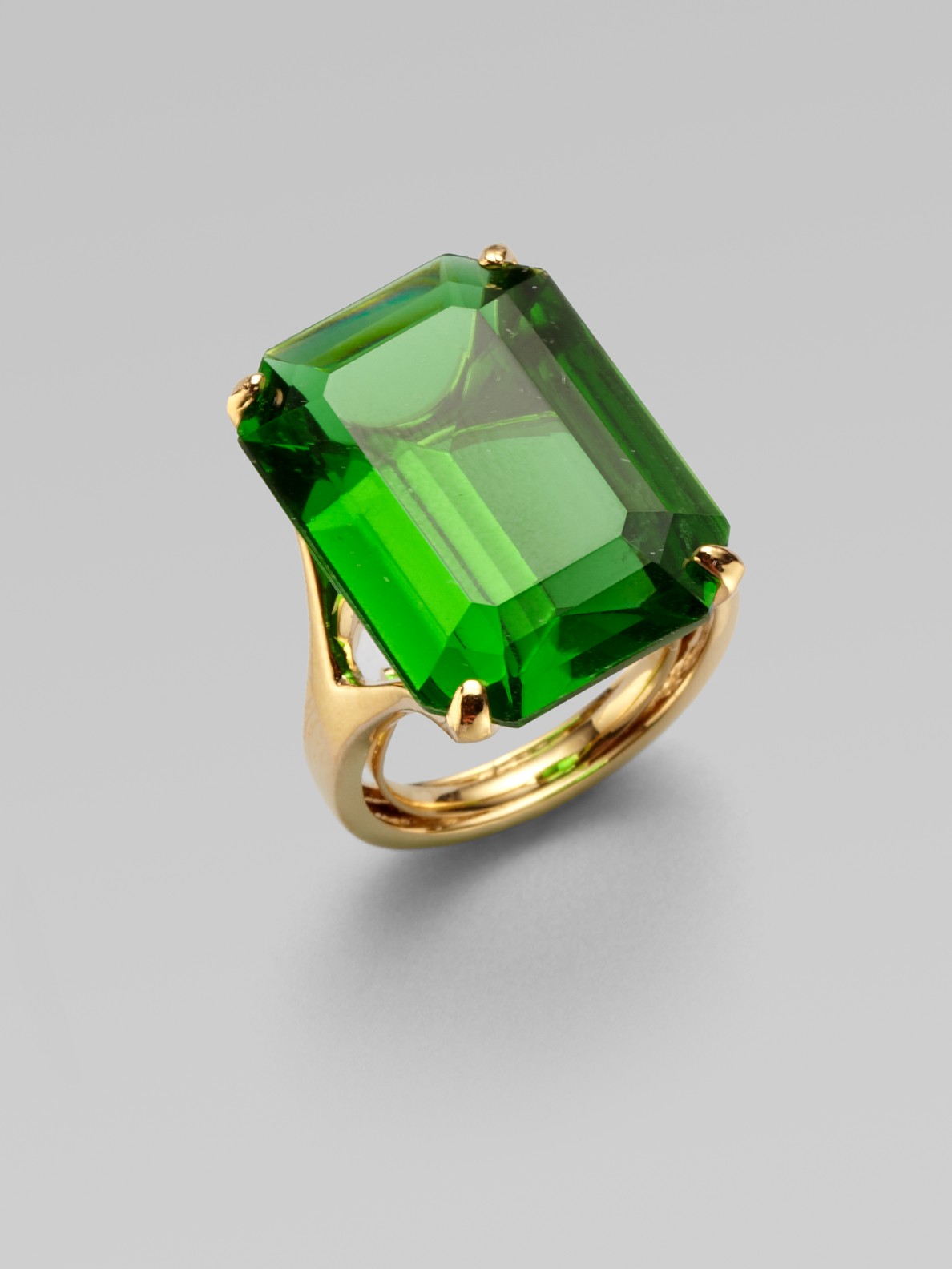Kate Spade Cocktail Ring in Green - Lyst