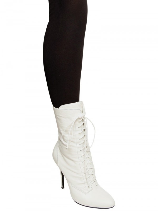balmain white boots
