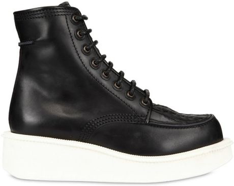 Givenchy Calfskin Platform Low Boots in Black for Men | Lyst