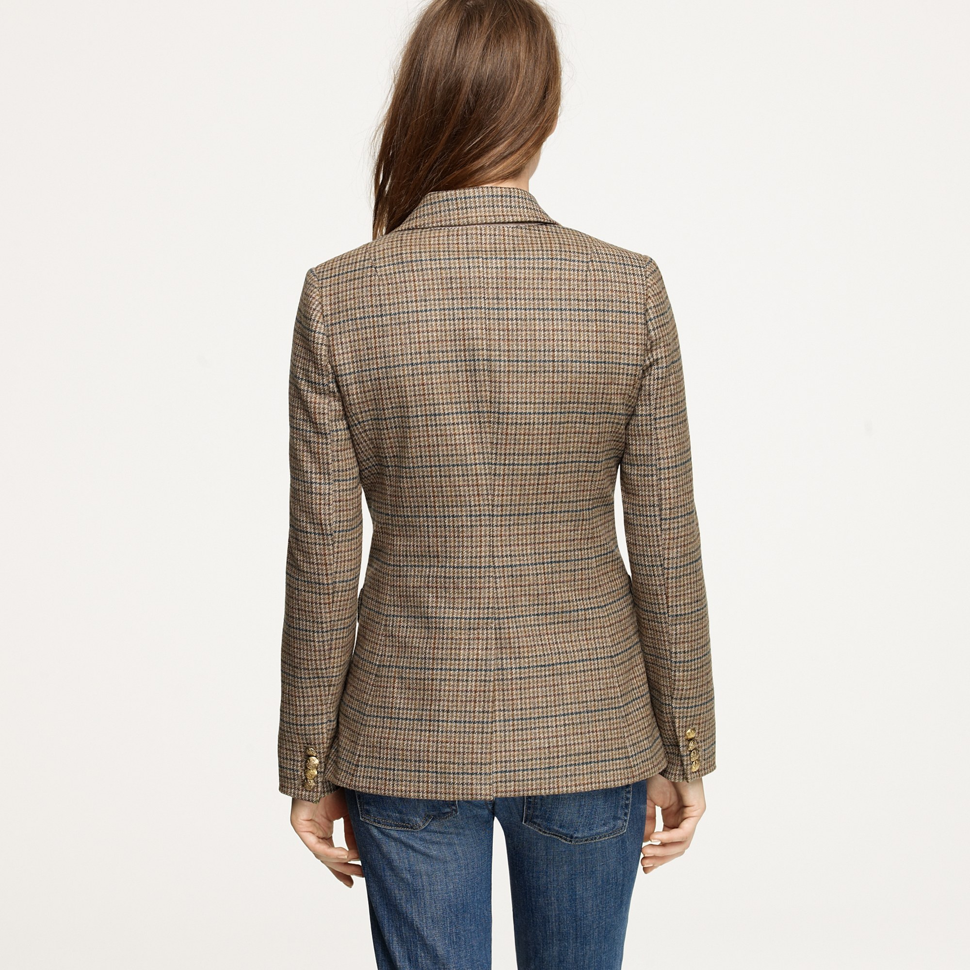 J.Crew Hacking Jacket in Tweed in Brown Lyst