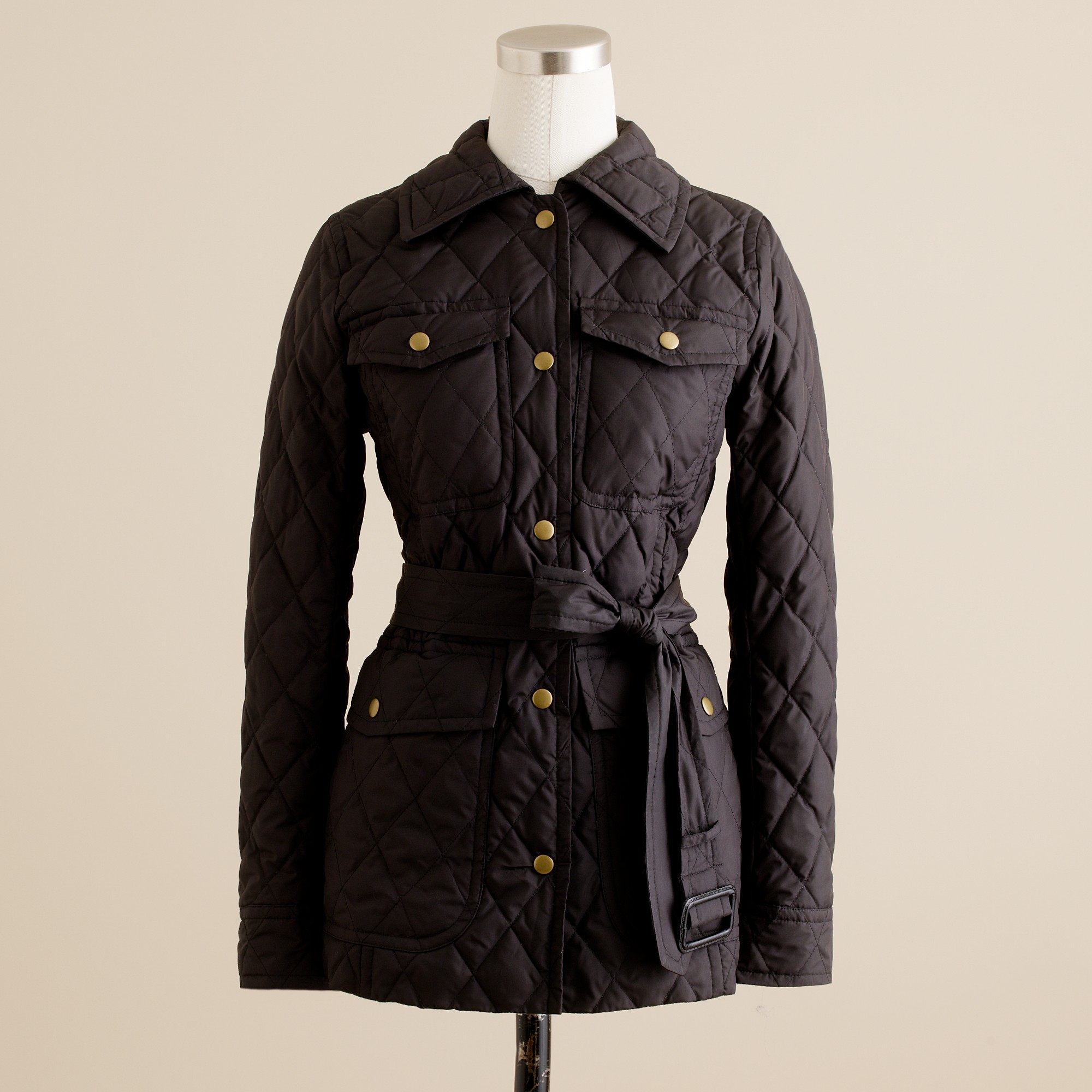 J.Crew Excursion Quilted Jacket in Black Lyst