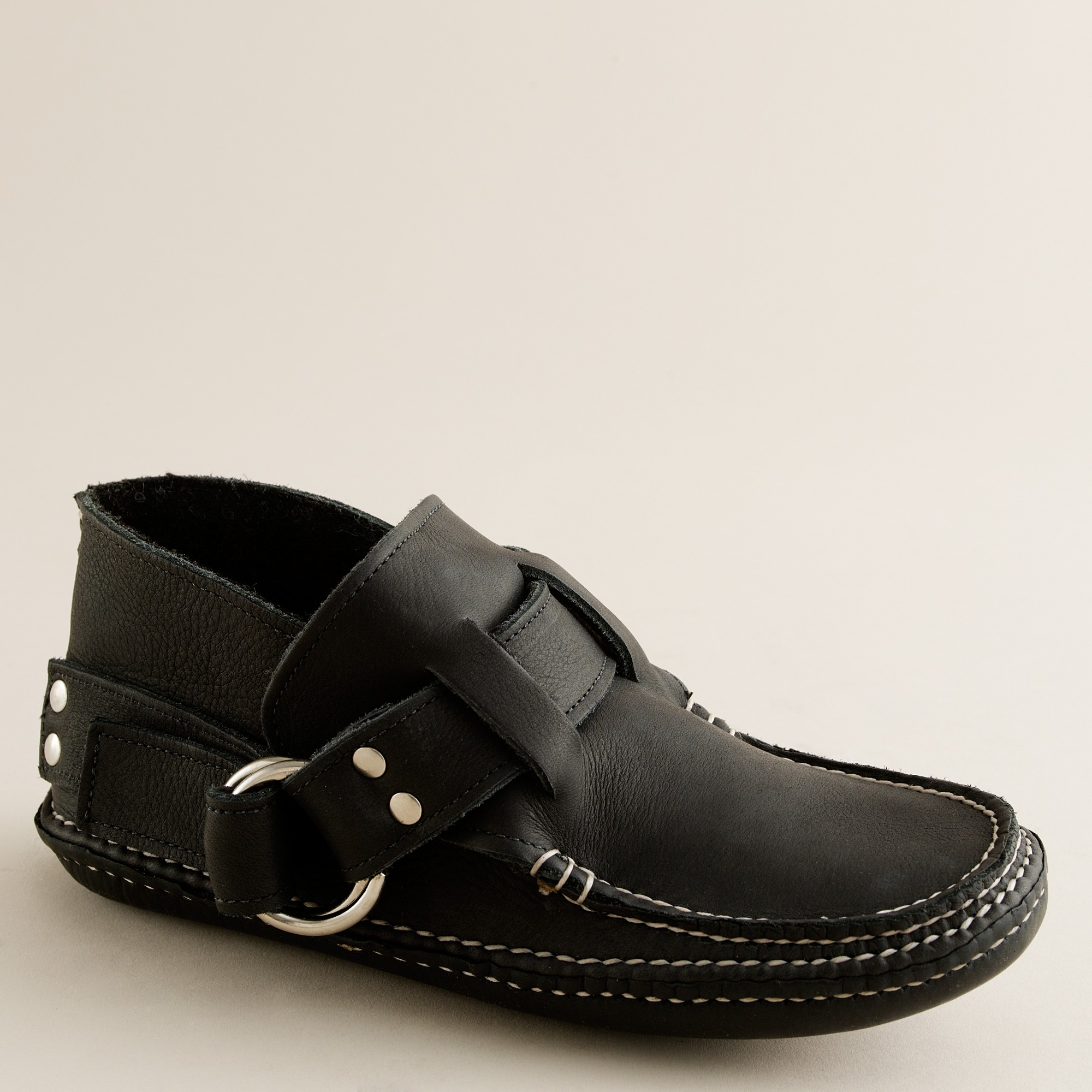 J.Crew Quoddy® Woollined Ring Boots with Leather Sole in Black Lyst