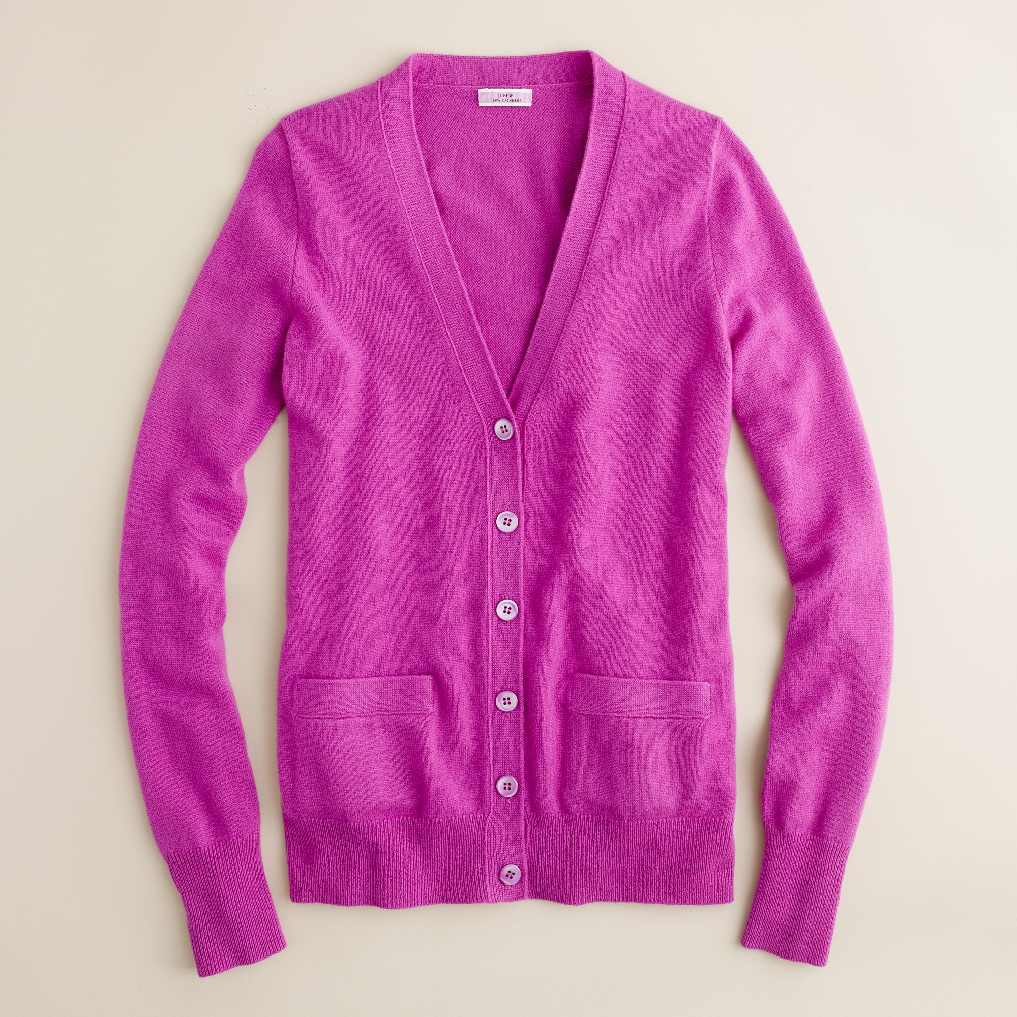 J.crew Cashmere Boyfriend Cardigan in Purple Lyst