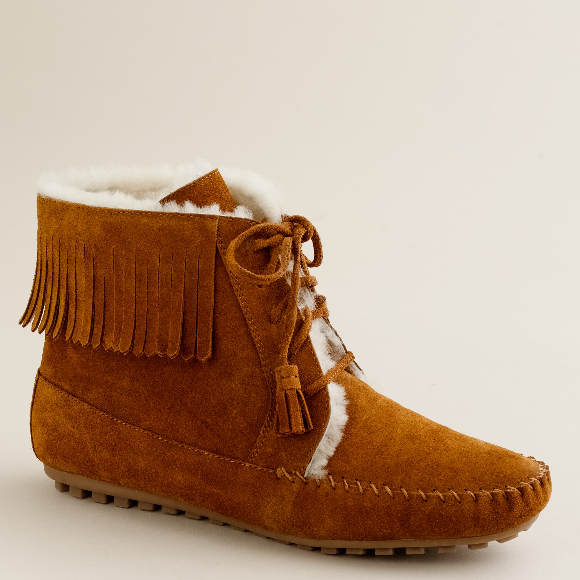minnetonka shearling boots