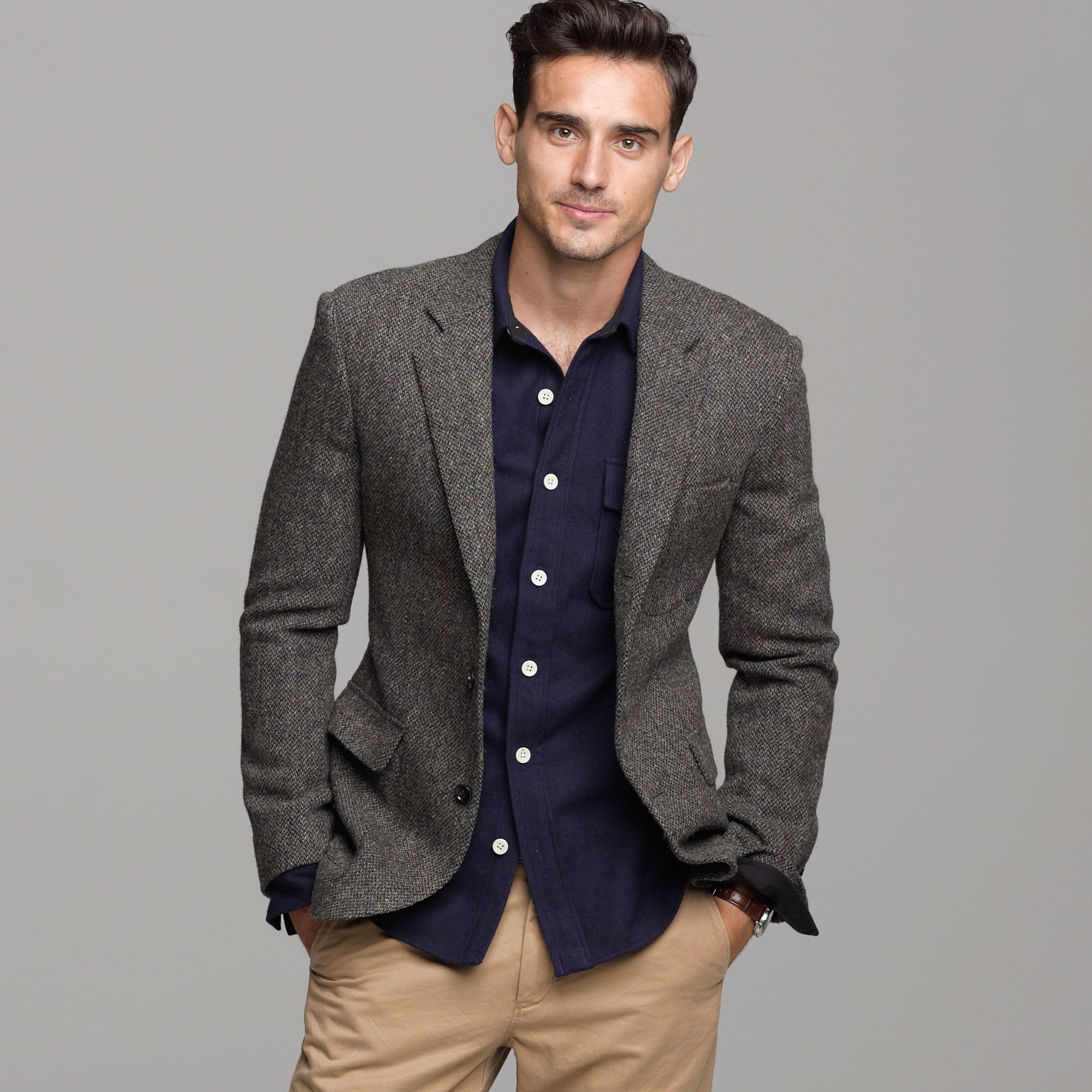 J.Crew Harris Tweed Sportcoat in Ludlow Fit in Brown for Men | Lyst