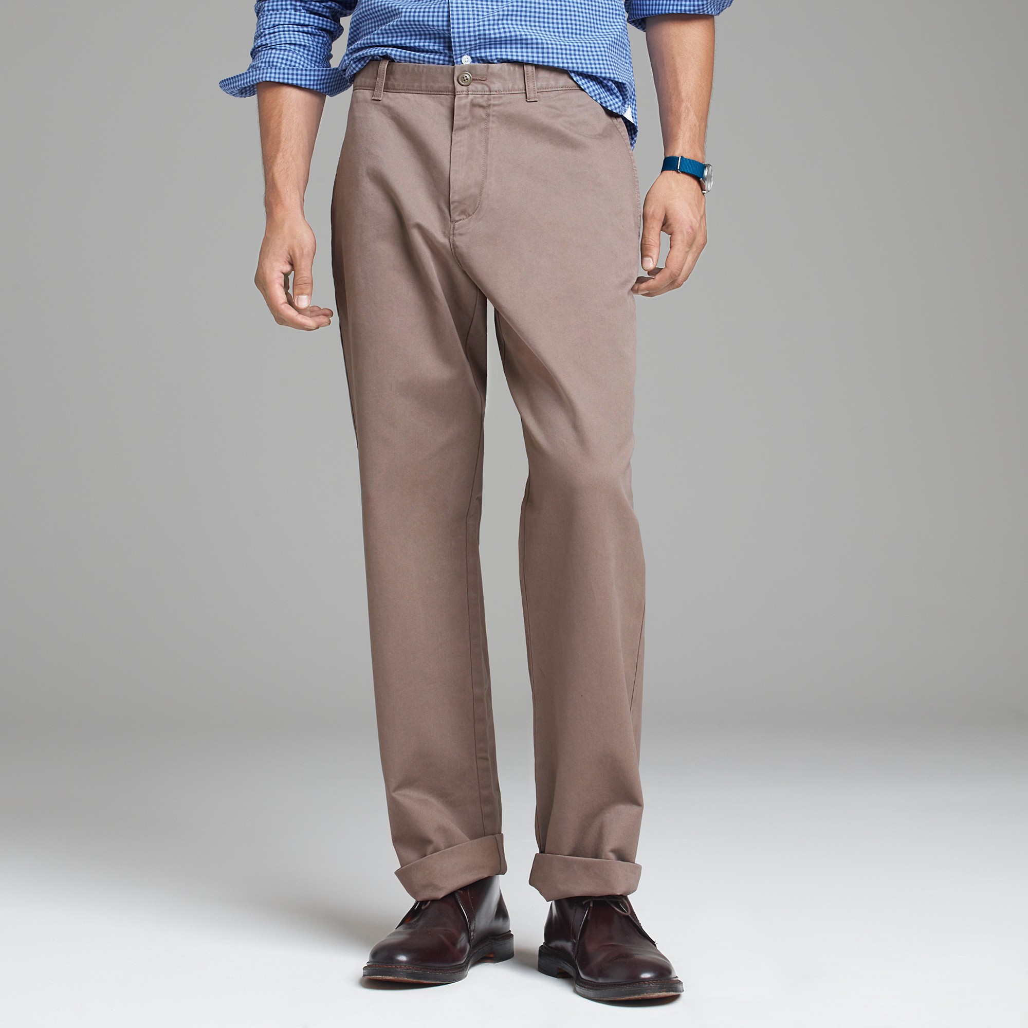 J.Crew Essential Chino in Relaxed Fit in Brown for Men Lyst