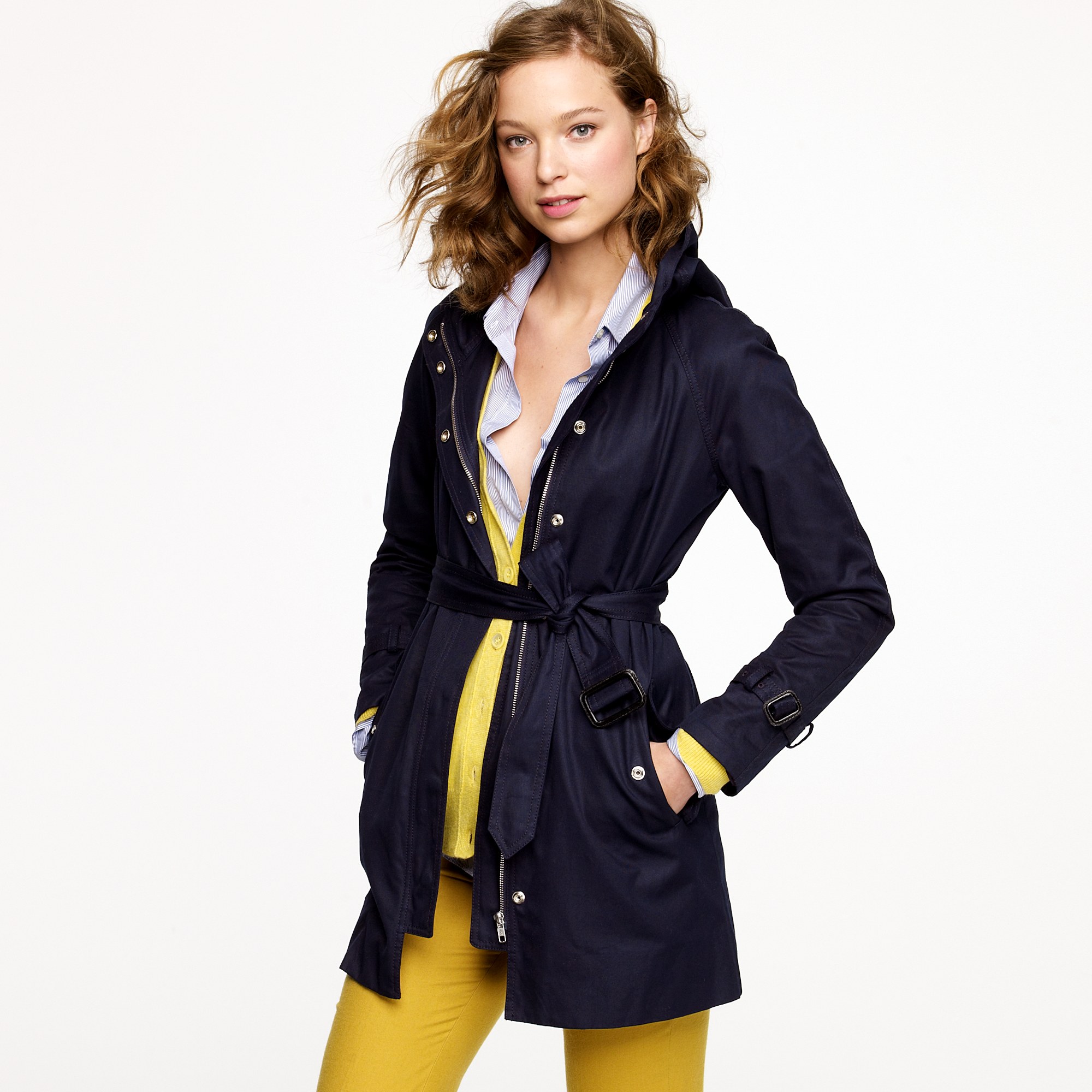 j crew raincoat