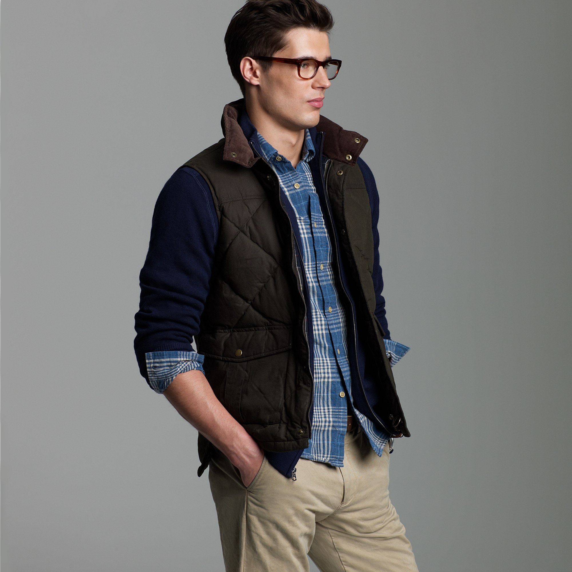 barbour wax down gilet