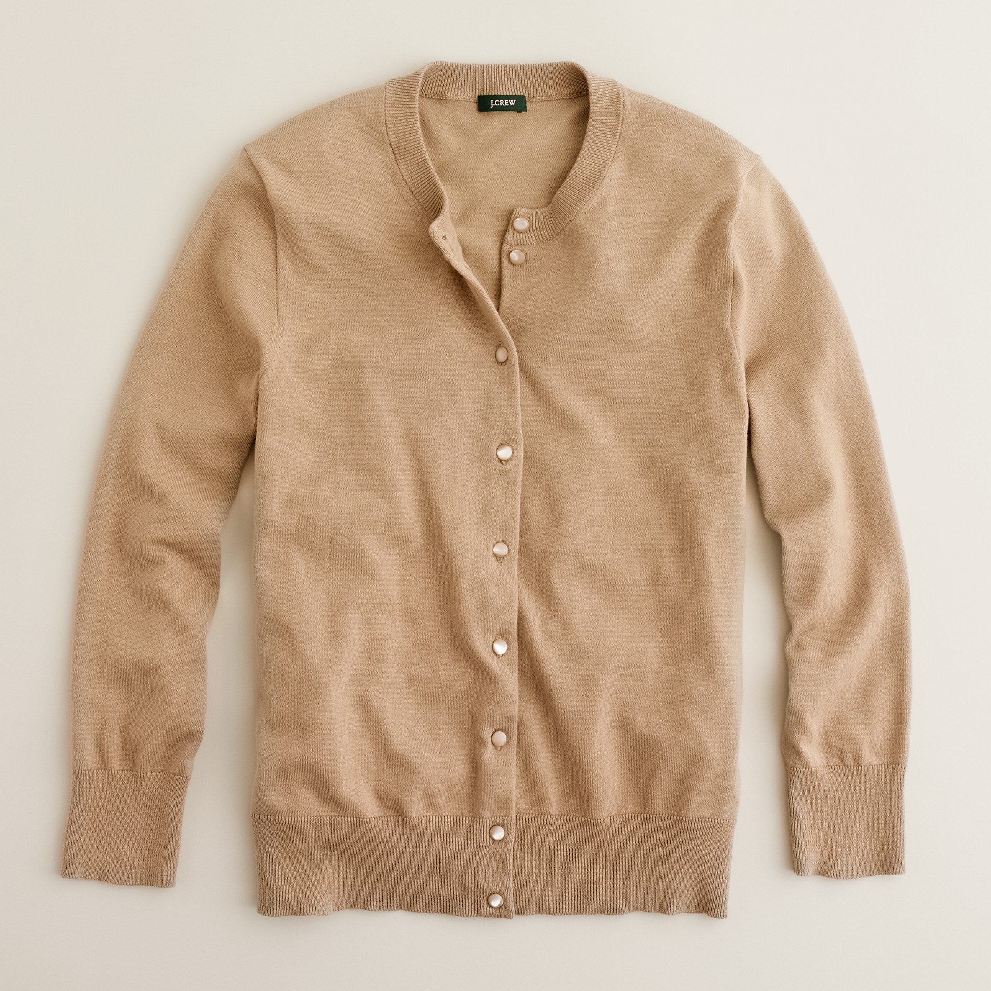 J.Crew Jackie Cardigan in Natural - Lyst