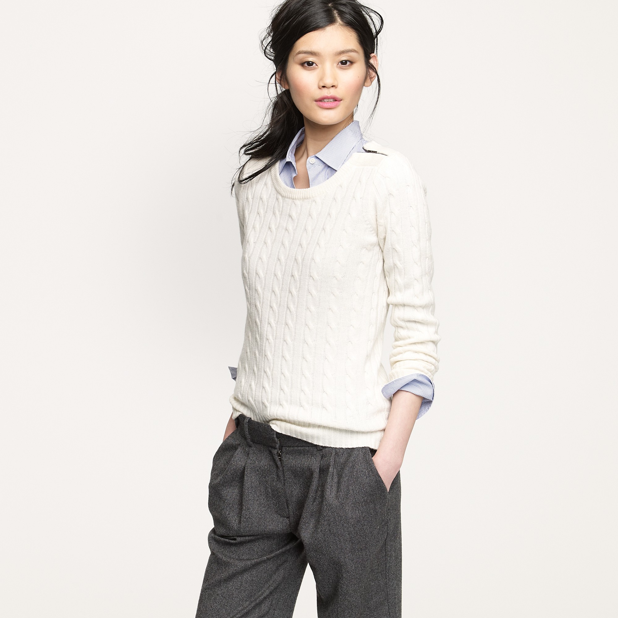 j crew champagne sweatshirt