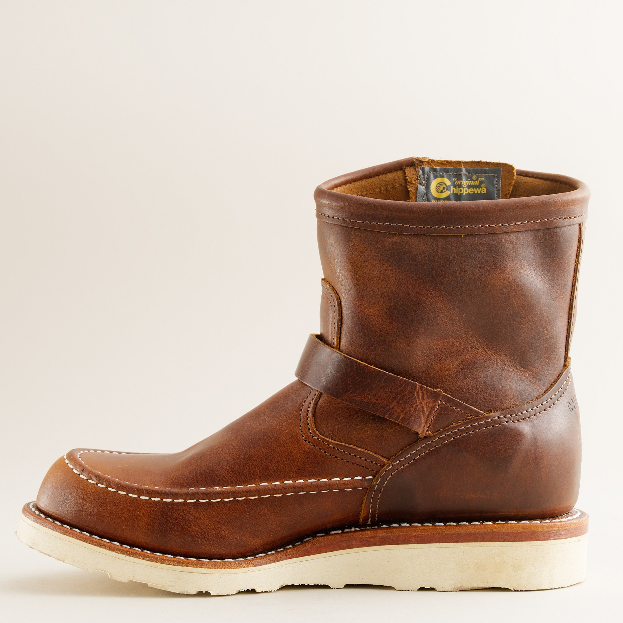 Chippewa Highlander‎ Moc Toe Engineer Khaki Suede Chippewa Shoes Tan Renegade Leather 1901M22 Vibram Sole Moc  main image 4