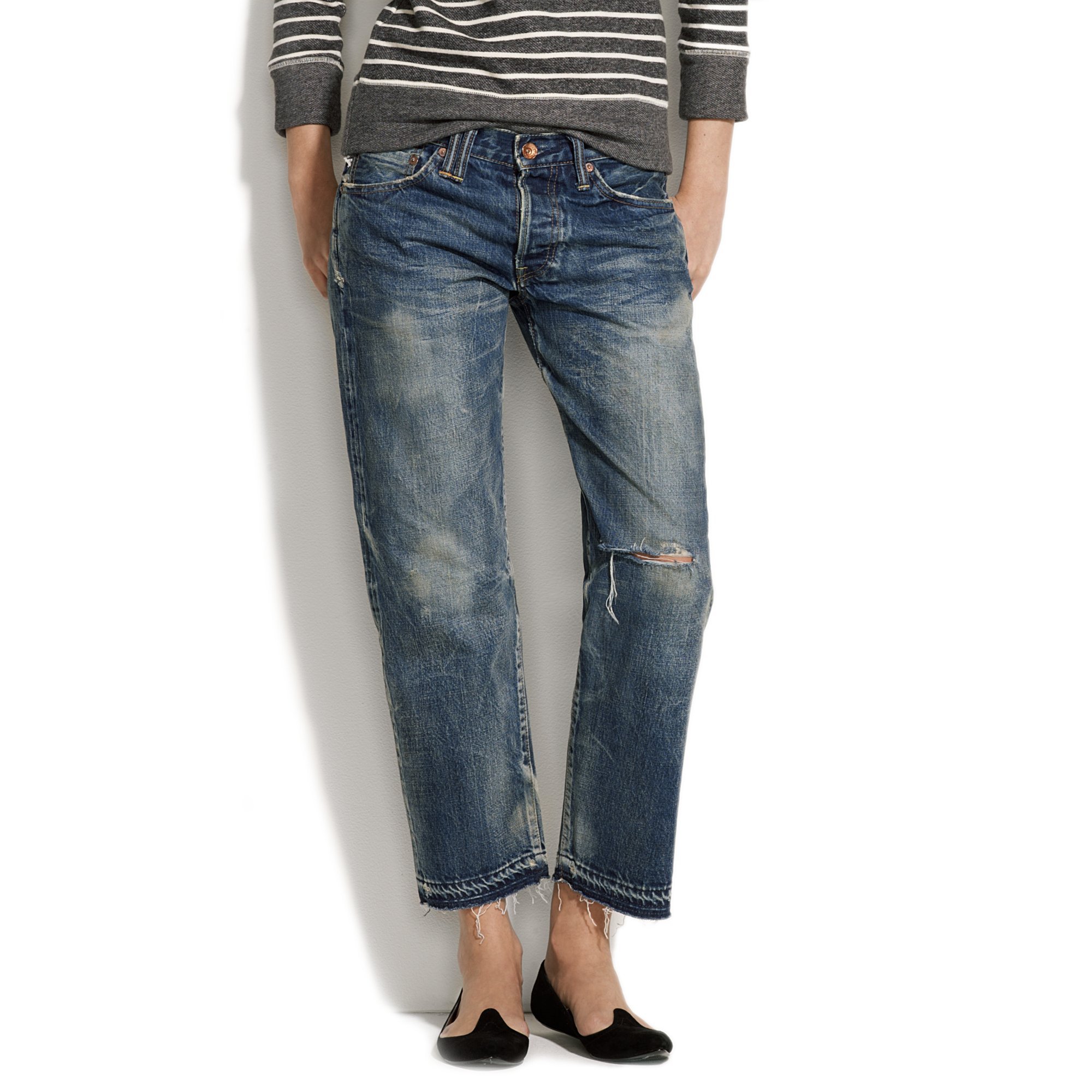 Madewell Chimala& Denim Ankle Jeans in Blue (used medium) | Lyst