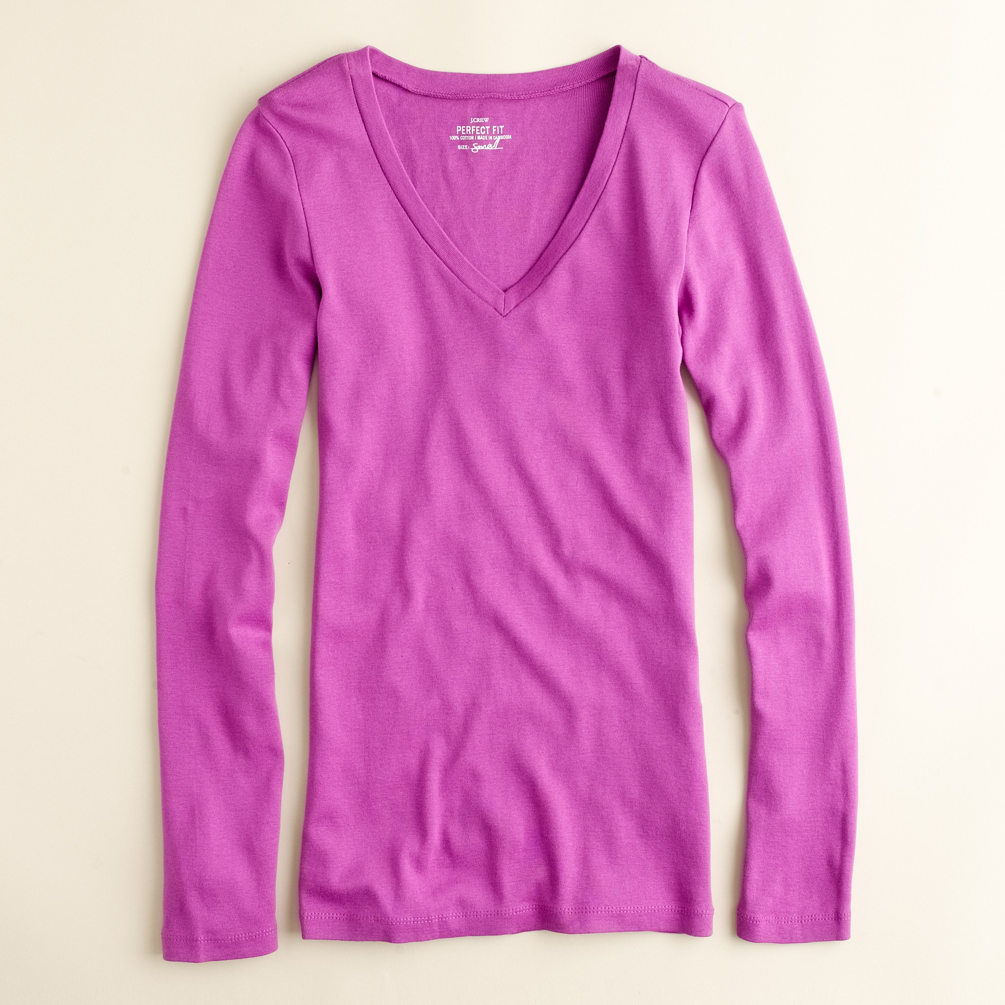 j crew perfect fit long sleeve tee