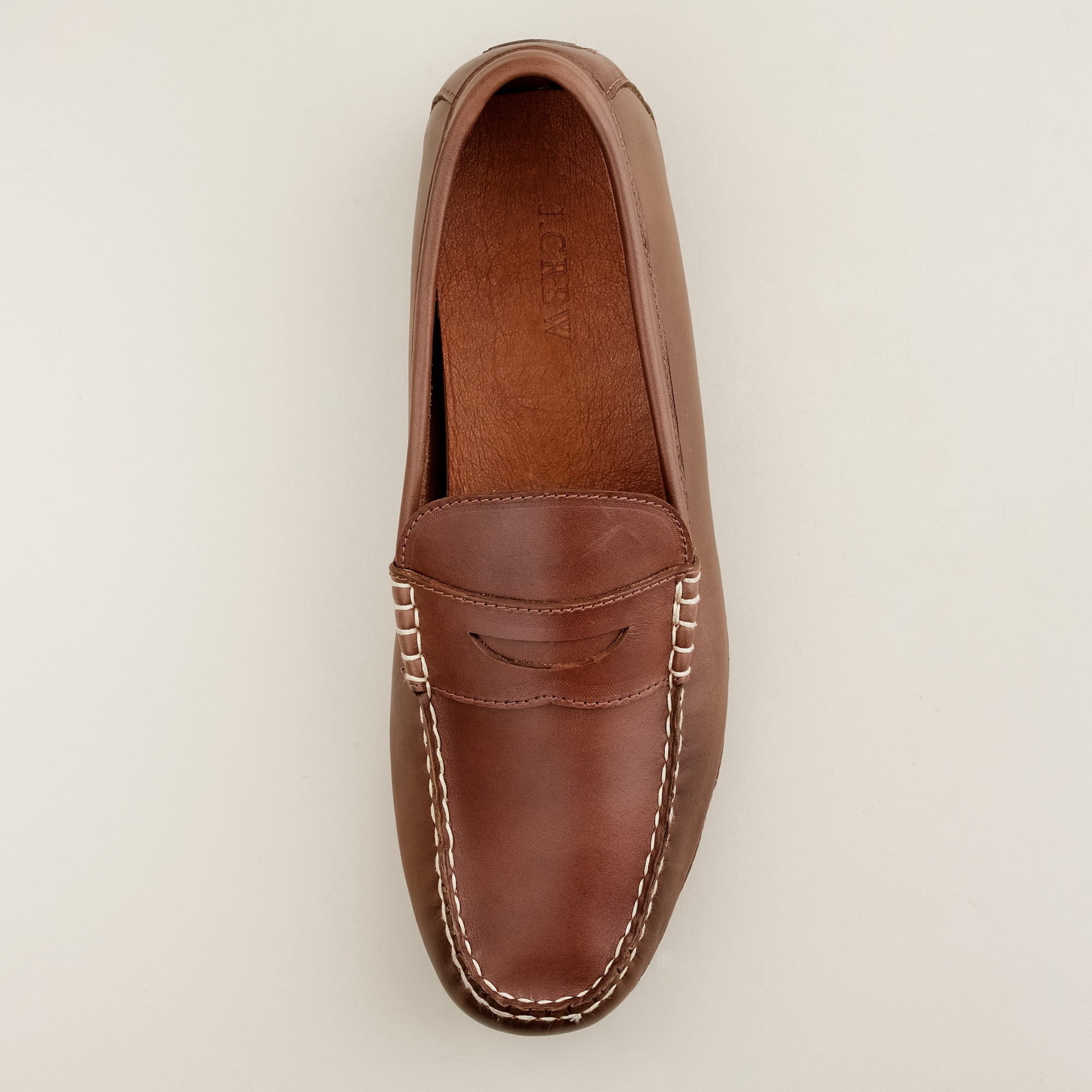 J.Crew Thompson Driving Penny Loafers in Brown for Men | Lyst