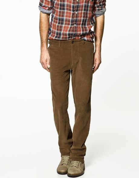 zara corduroy trousers