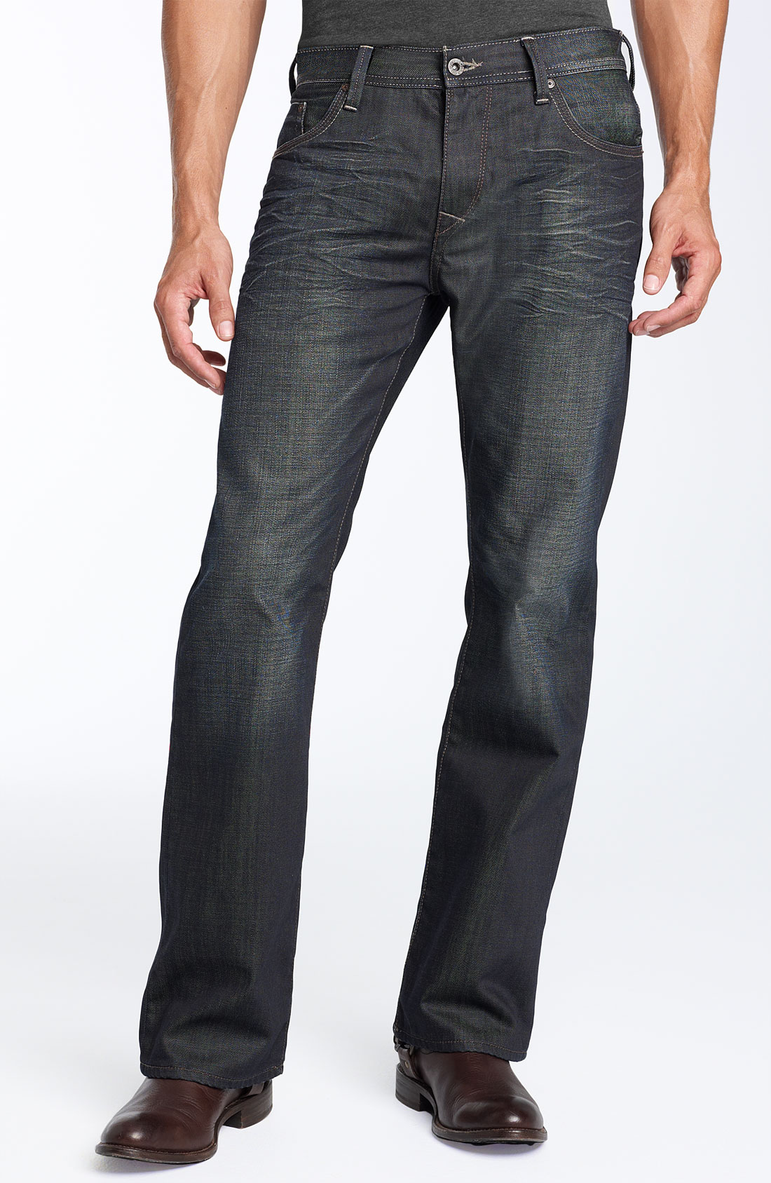 Mavi Jeans Leo Bootcut Jeans in Gray for Men (smoke used denim) | Lyst
