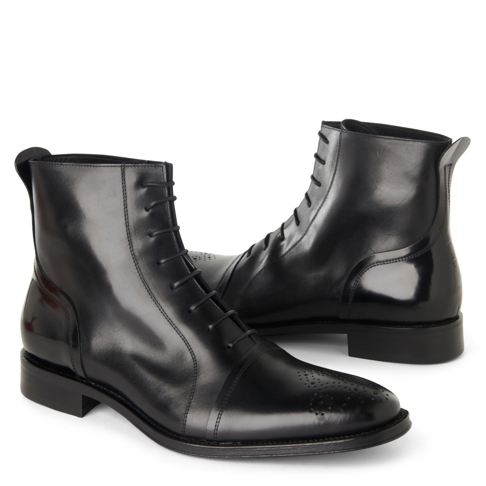 patrick in leather boots