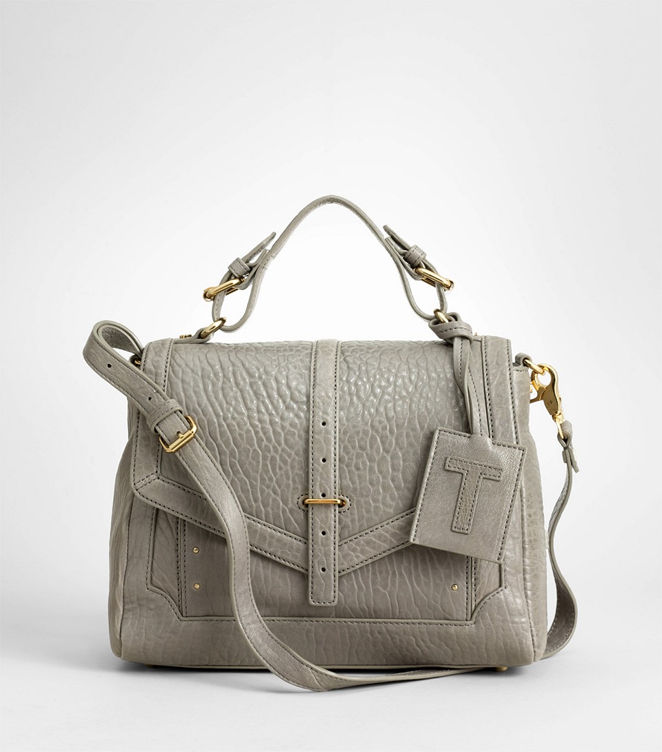 Lyst Tory Burch 797 Messenger Bag in Gray