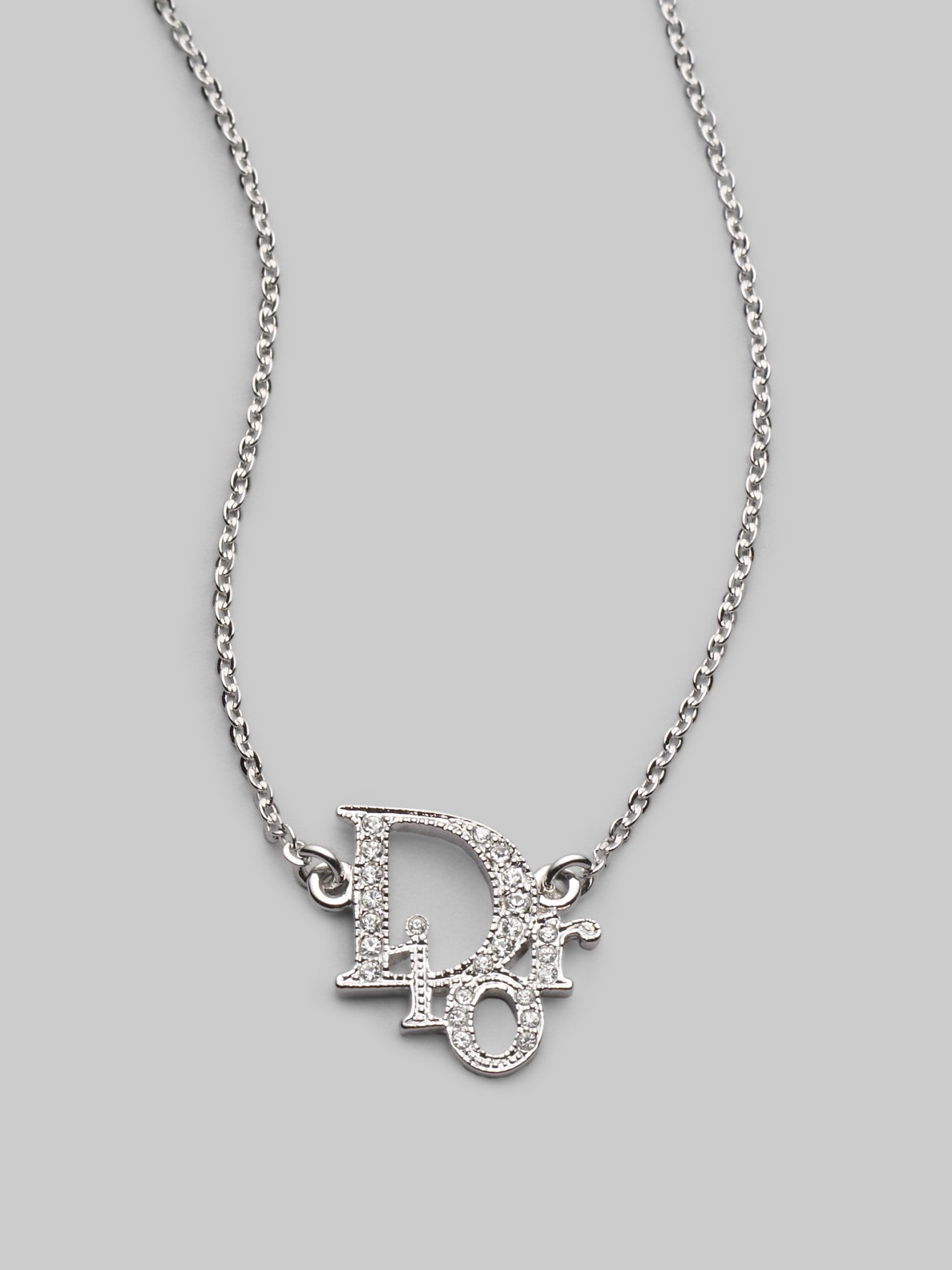 dior necklace logo