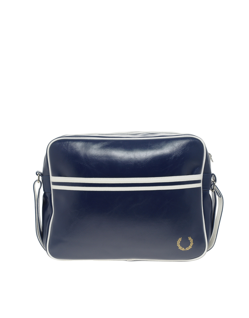 Lyst - Fred Perry Messenger Bag in Blue for Men