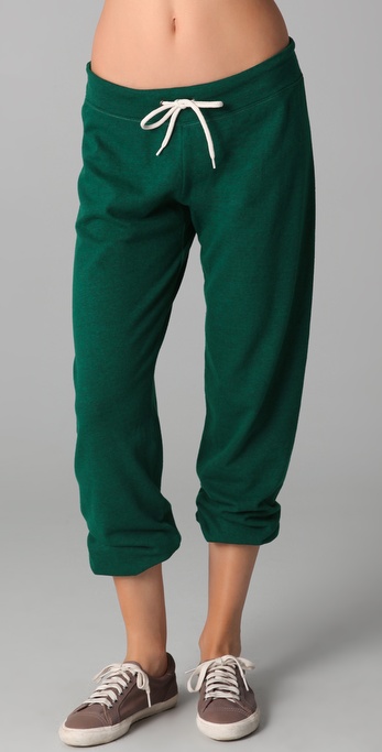 emerald green sweatpants