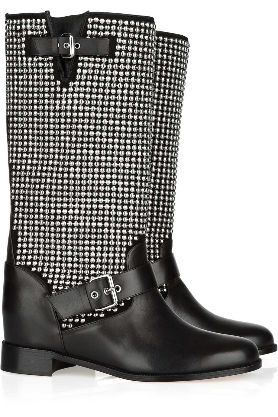 louboutin moto boots