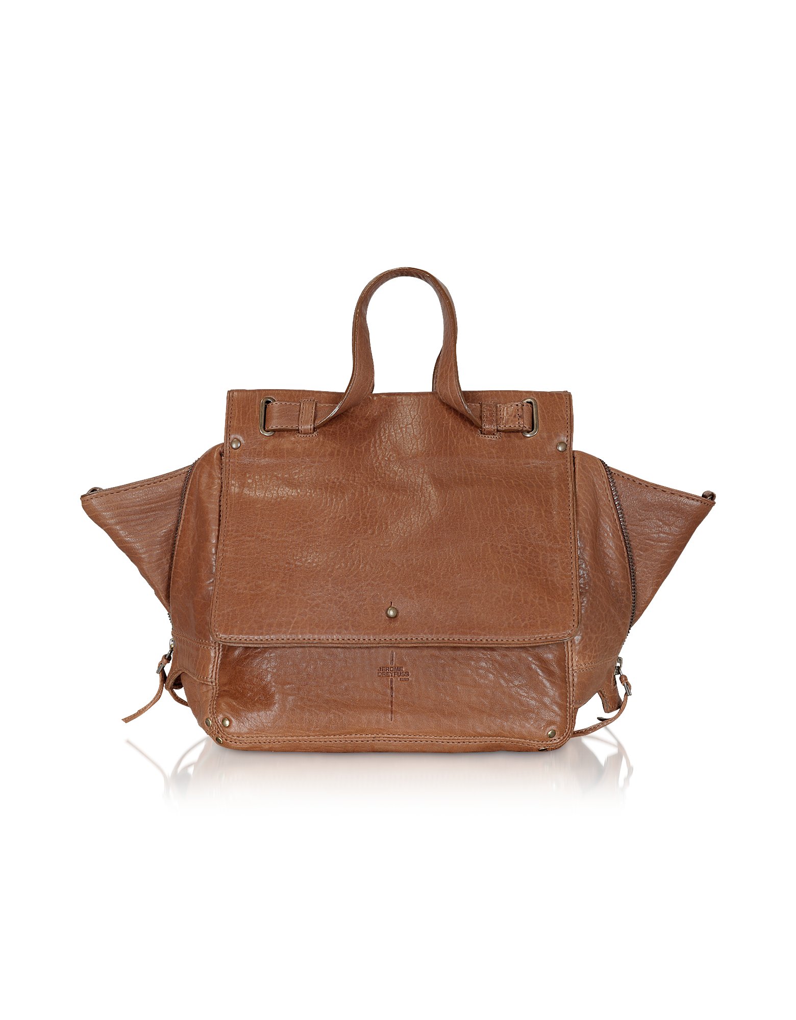 Lyst Jérôme Dreyfuss Johan Dark Brown Leather Shoulder Bag in Brown