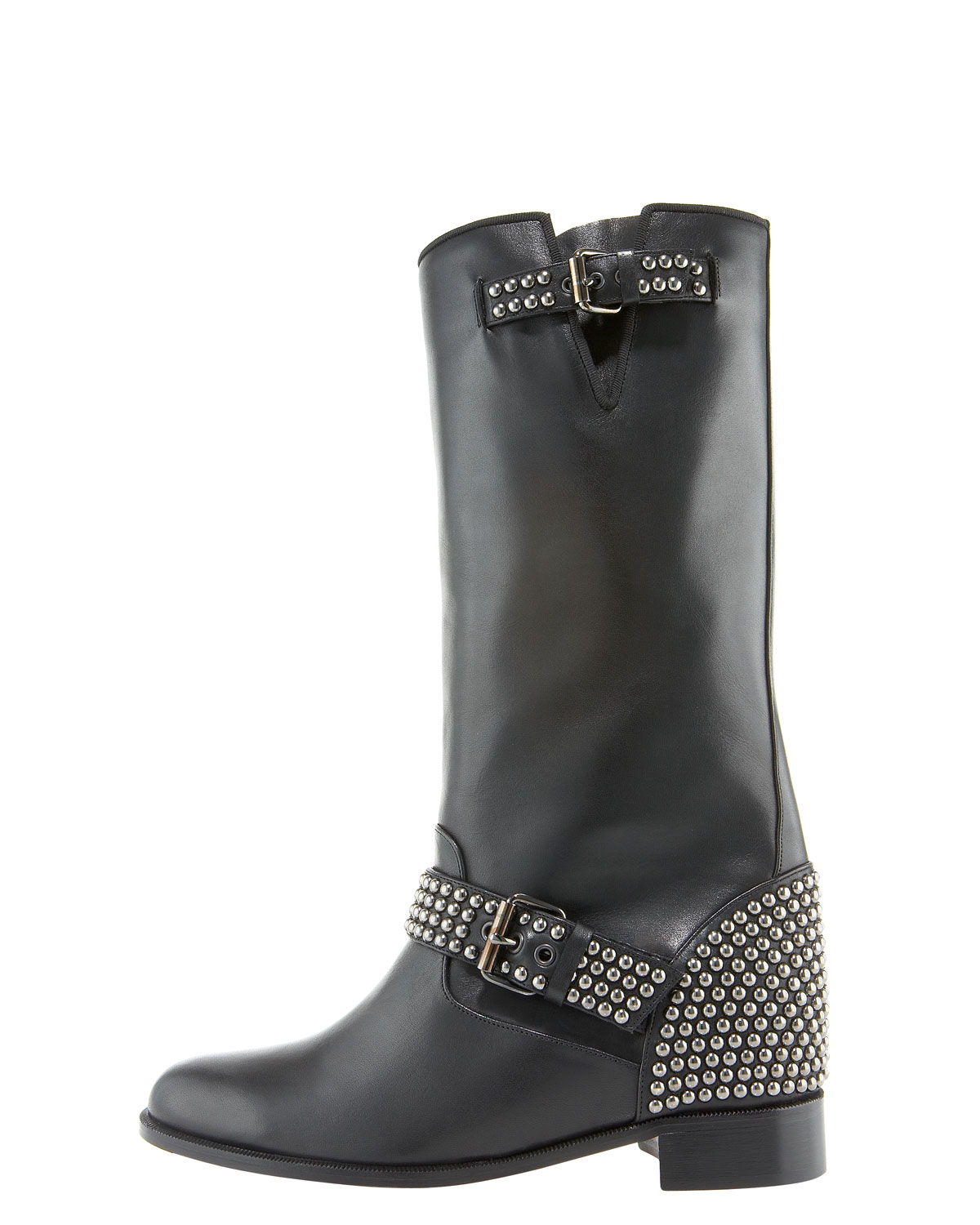 christian louboutin biker boots