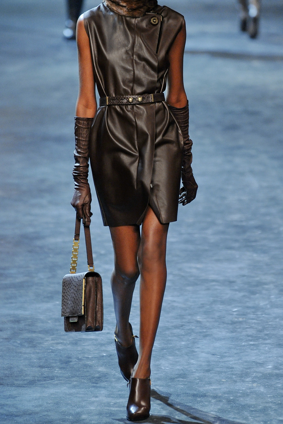metal belt elastic waist Lanvin Lyst in Belted Leather Dress Brown metal belt elastic waist Lanvin Lyst in Belted Leather Dress Brown