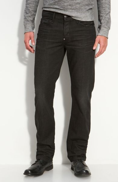 Earnest Sewn Fulton Straight Leg Jeans (benny Wash) in Black for Men ...