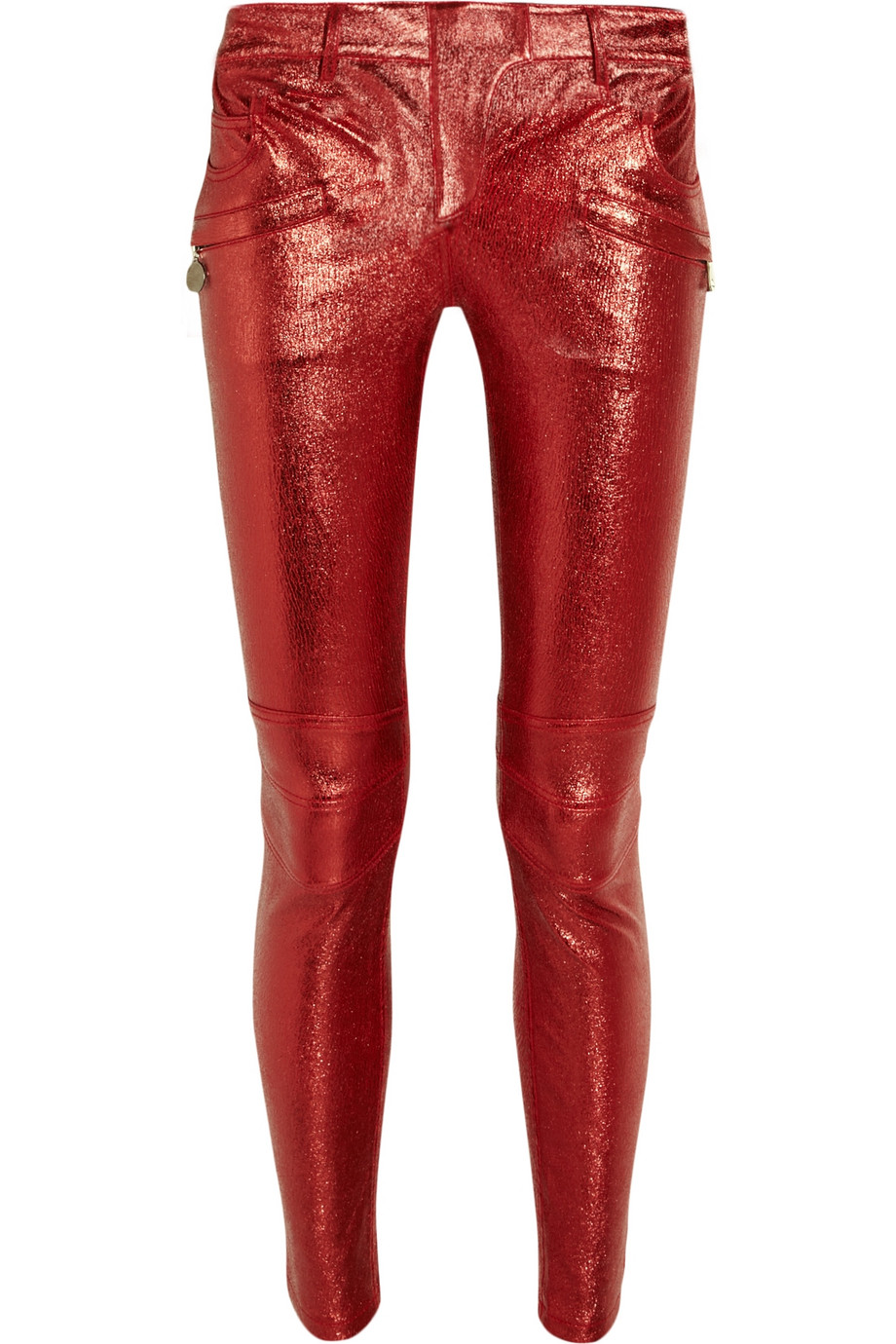 metallic pants