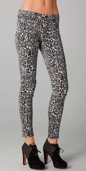 J Brand Snow Leopard Legging Jeans in Black - Lyst