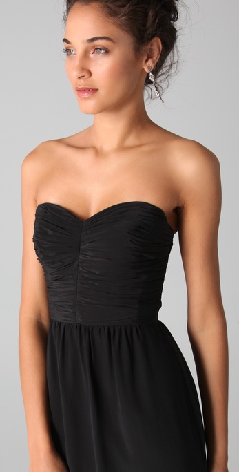 rebecca taylor strapless dress