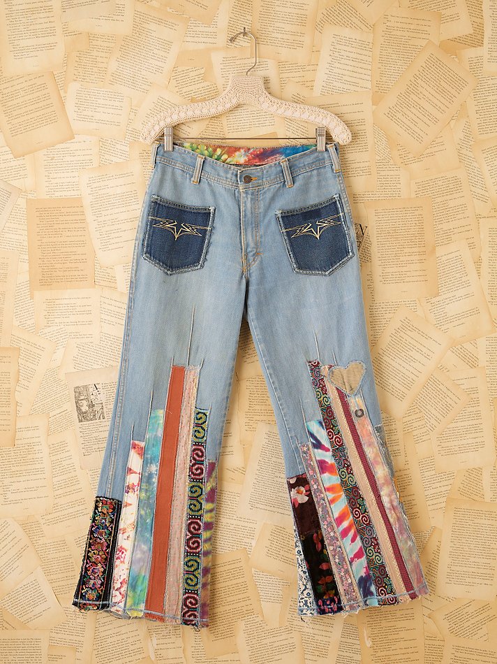 Free People Vintage Strawberry Fields Britannia Jeans in Denim (Blue ...