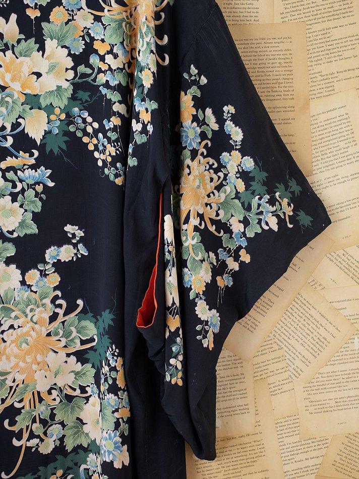 Free People Vintage Kimono in Black - Lyst