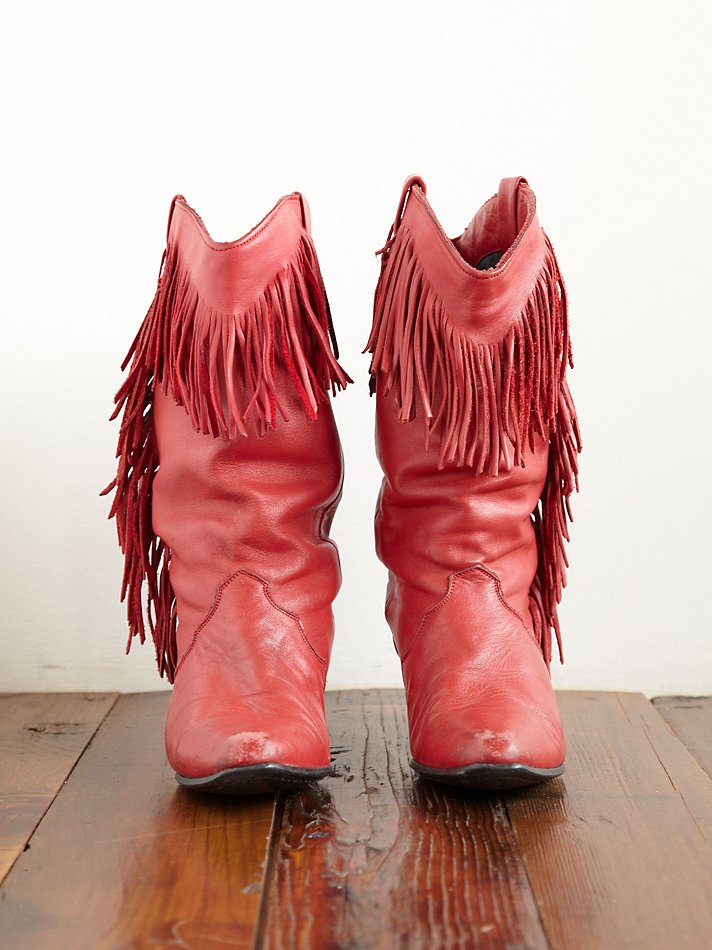 free people red cowboy boots