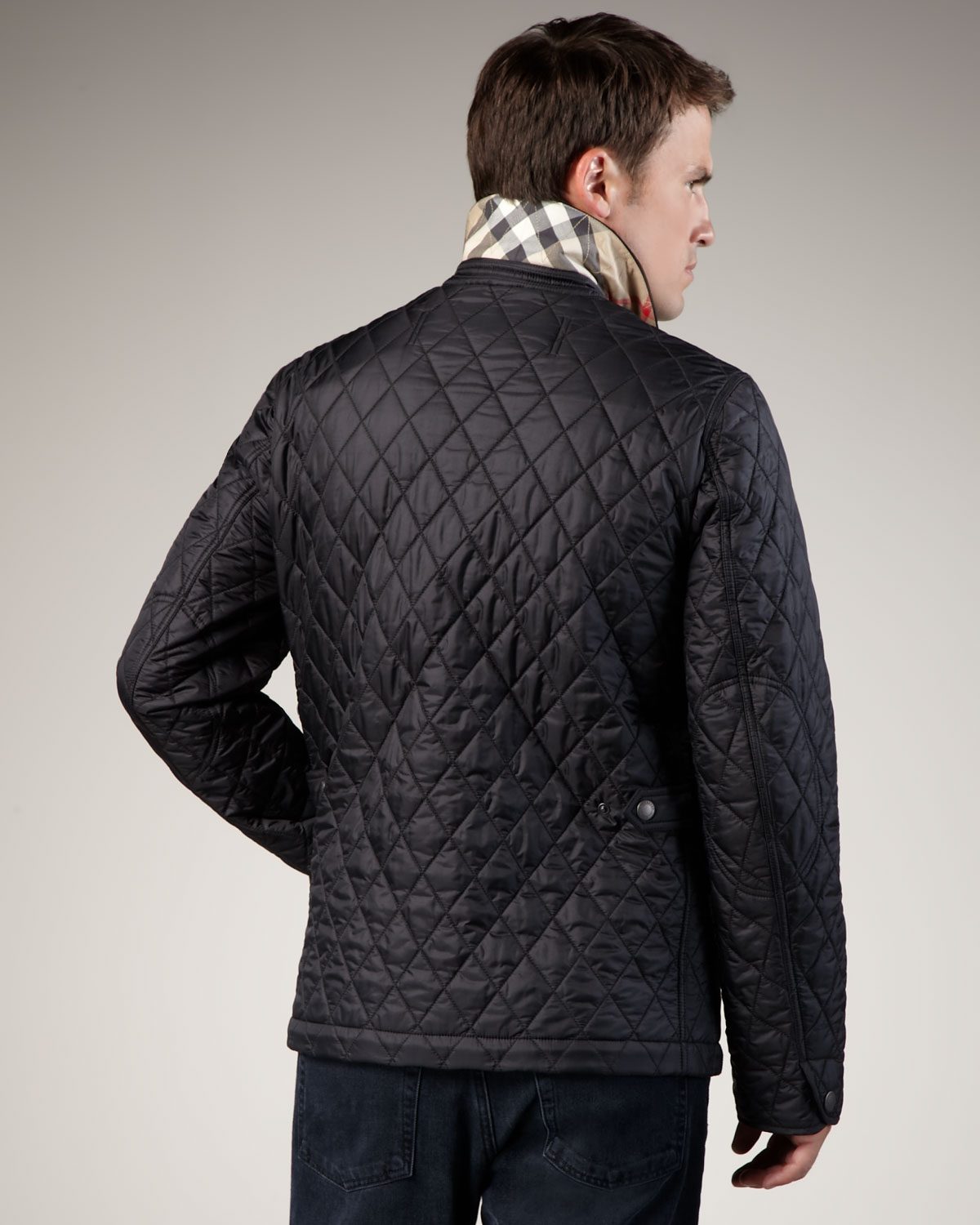 mens burberry quilted jacket sale 