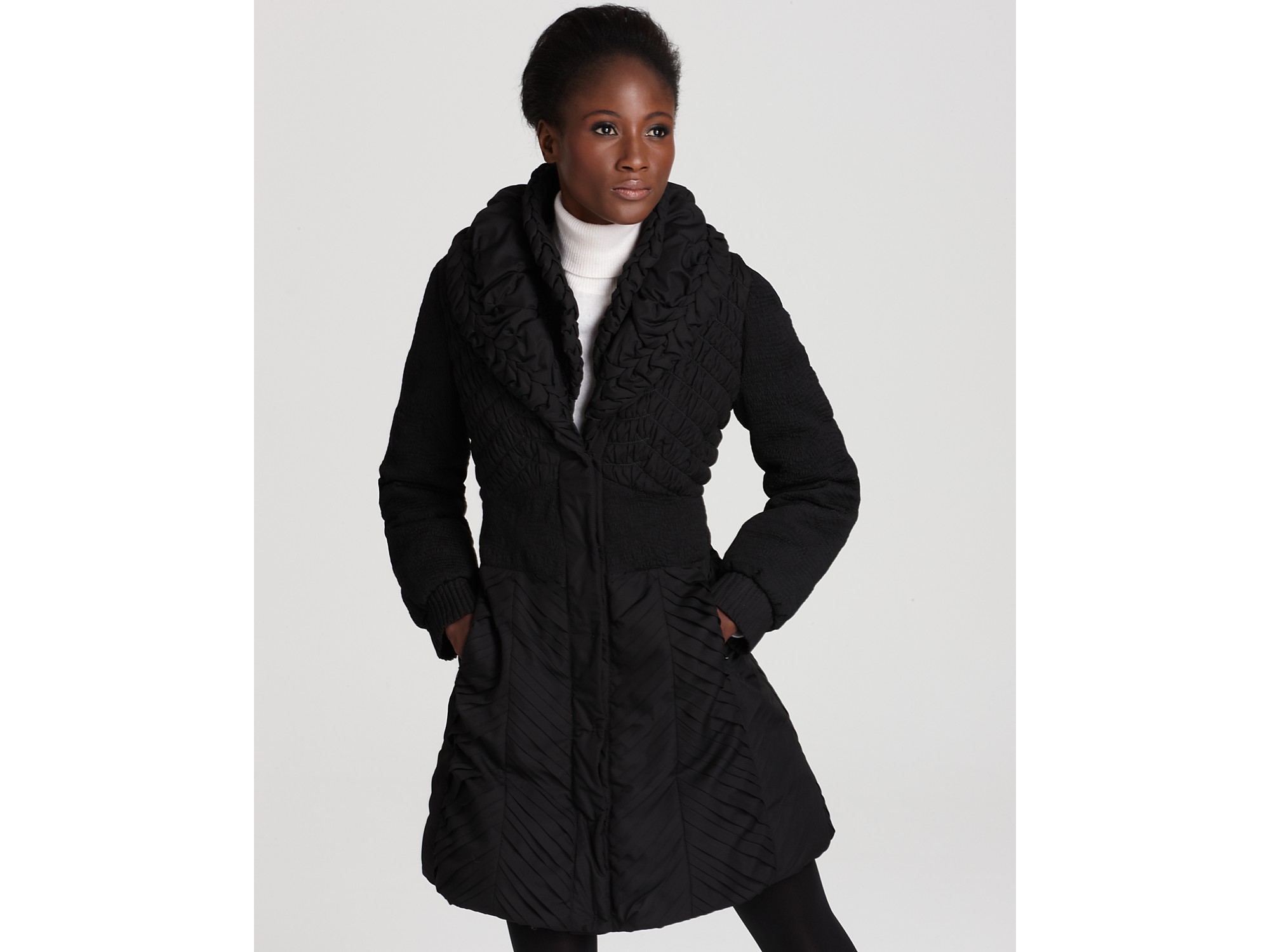 elie tahari puffer coat