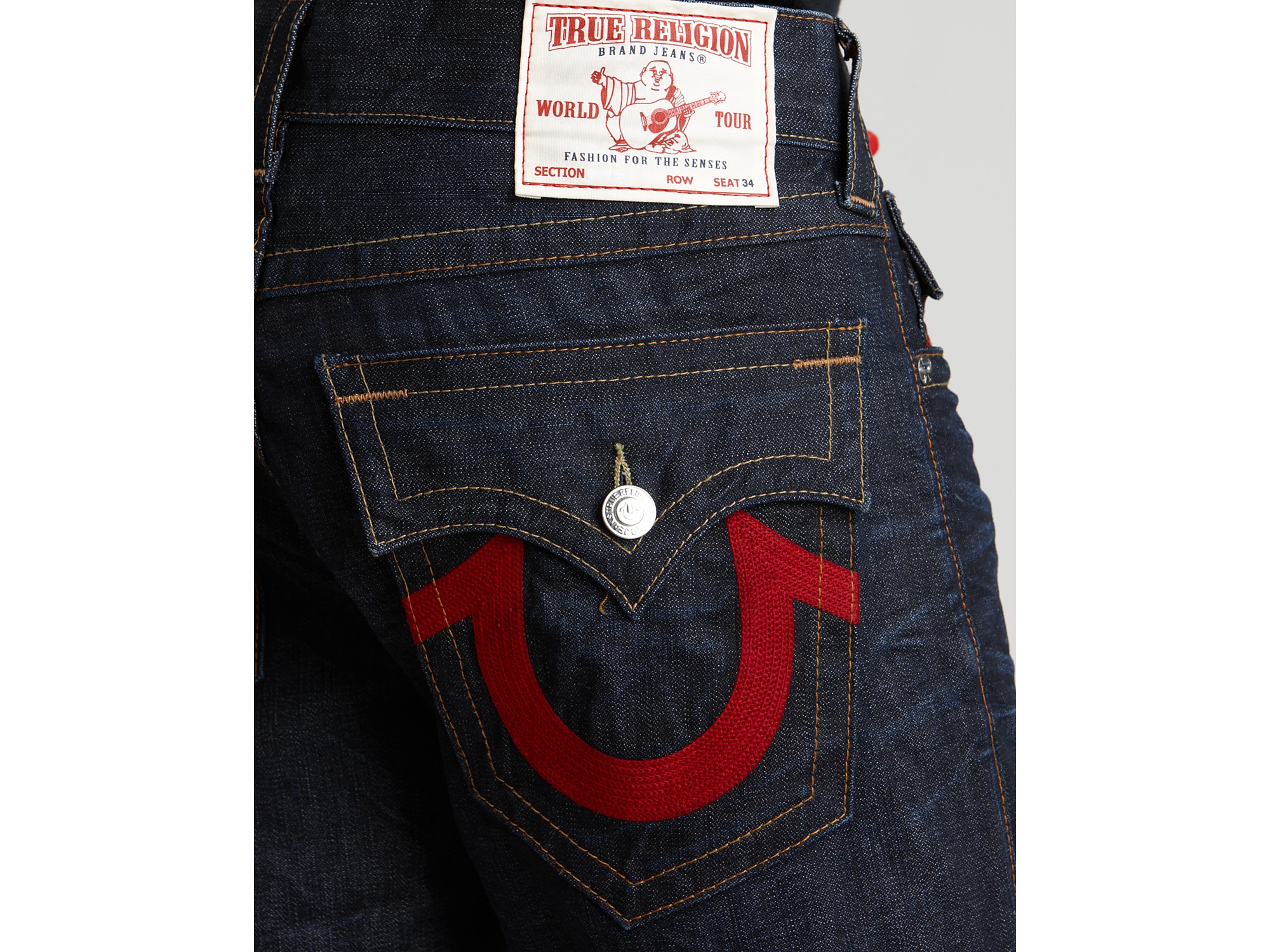 true religion jeans red horseshoe